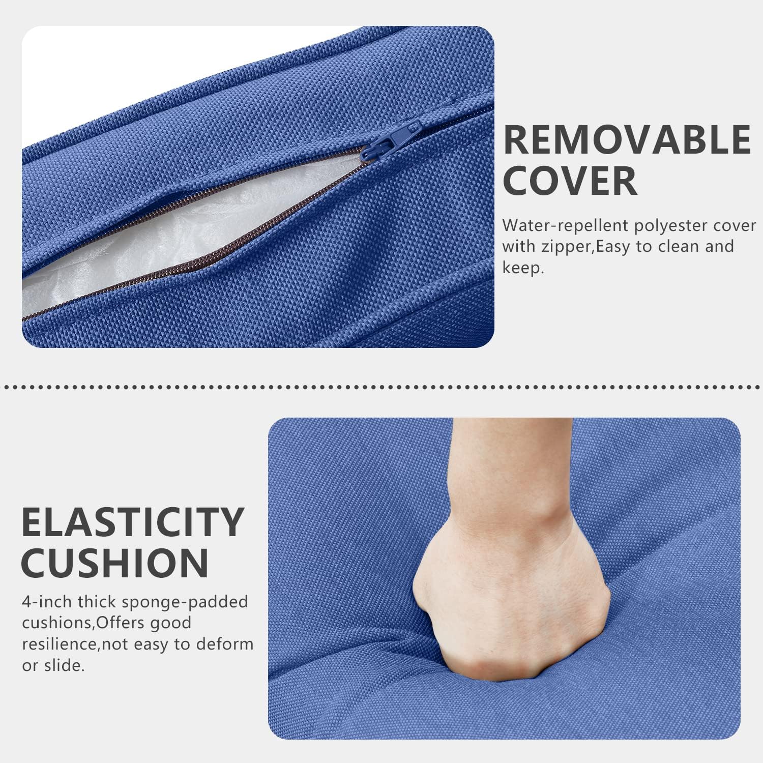 HUMMUH 7 Piece Patio Furniture Set PE Wicker Outdoor Sectional Sofa,High Back Patio Swivel Rocking Chairs with Ottomans Coffee Table for Porch,Garden,Backyard