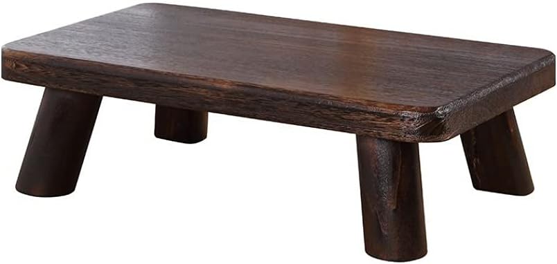 DOUBAO Japanese Tea Table Traditional Rectangle Paulownia Wood Asian Antique Furniture Living Room Low Floor Table for Dining