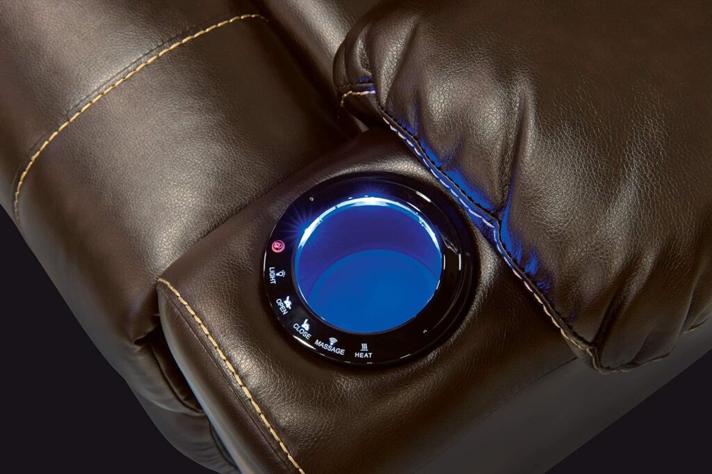 Thomas Payne 759229 Majestic Chocolate 30 x 38 x 40 RV Modular Theater Seating Right Hand Recliner